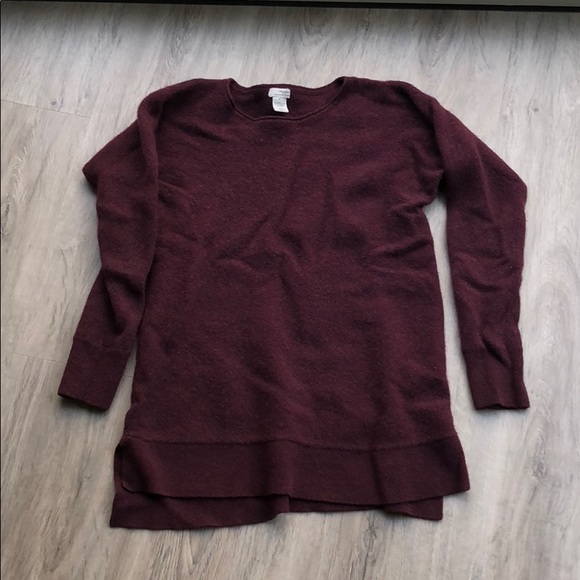 Halogen Sweaters - Cashmere maroon sweater top